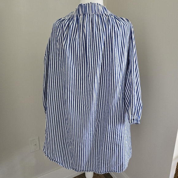 Gap Womens Medium Blue Striped Dress - Picture 3 of 13